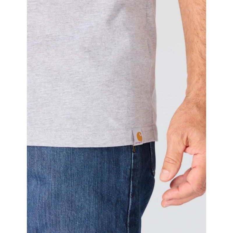 Camiseta Carhartt Gris Jaspeado Talla Grande