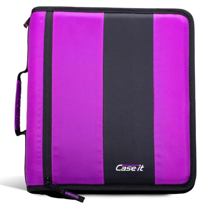 Carpeta de anillas Case it 350 hojas 5 cm morado intenso