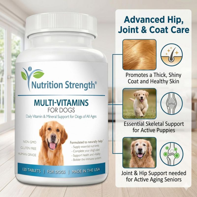 Multivitamínicos Nutrition Strength para Perros - 120 Tabletas