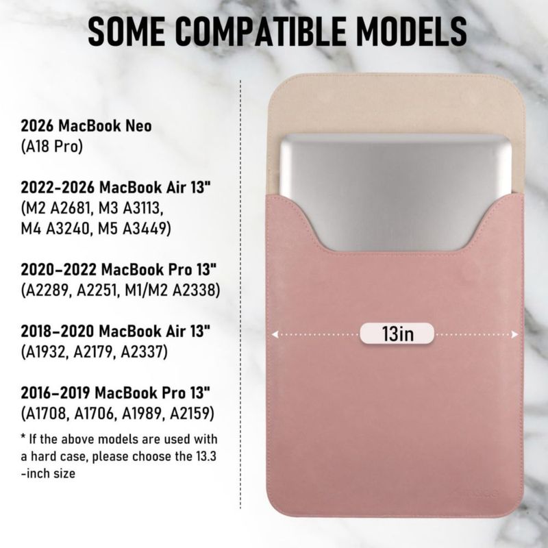 Funda para portátil Allinside 33 cm MacBook Neo/Air/Pro 13