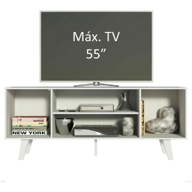 Mueble mesa para tv rack copenhaguen madesa hasta 55'' bb