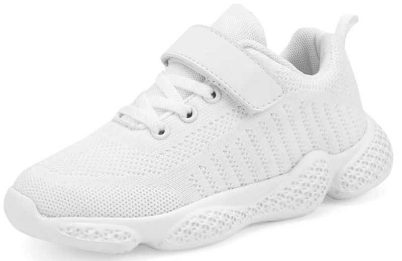 Zapatillas para niños Santiro blancas talla 13 (M US) de punto transpirable