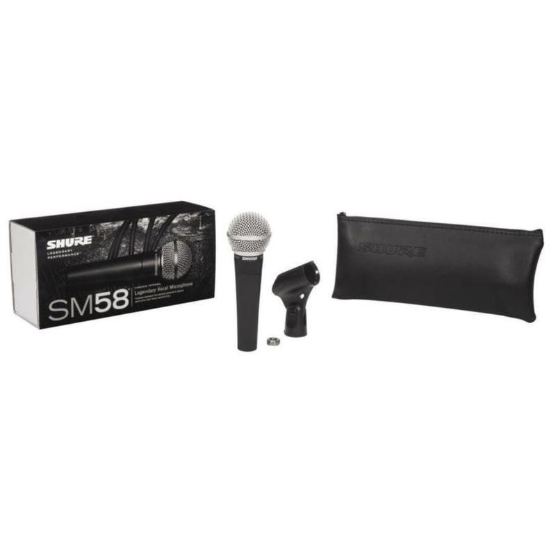 Micrófono Shure SM58‑LC con cable XLR de 3 m