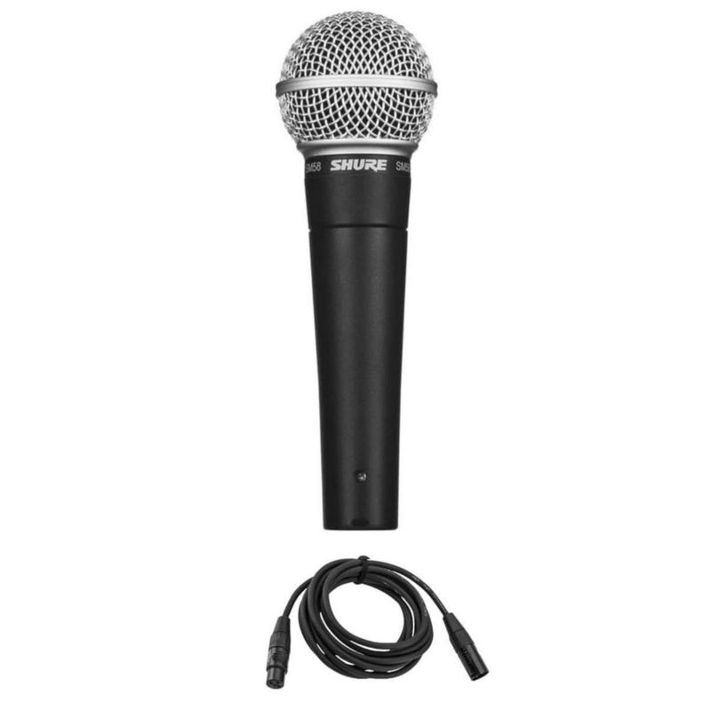 Micrófono Shure SM58‑LC con cable XLR de 3 m