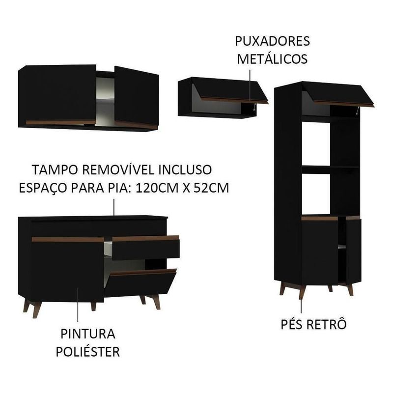 Cocina integral completa modular madesa 260cm 09