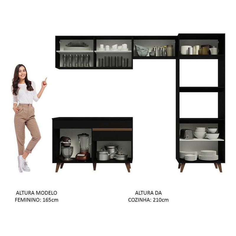 Cocina integral completa modular madesa 260cm 09
