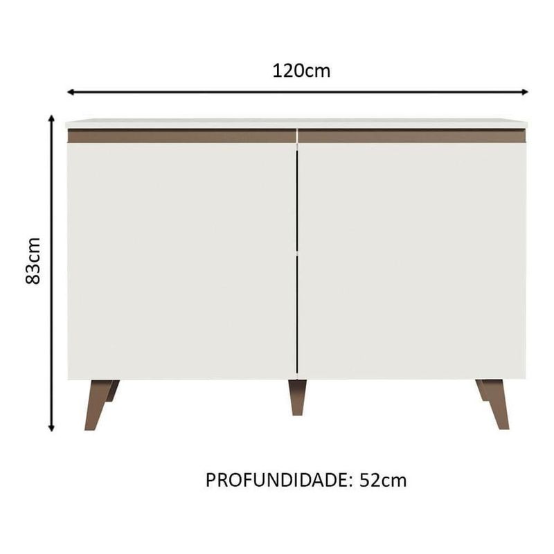Gabinete bajo bufetera madesa reims 120cm con encimera mc