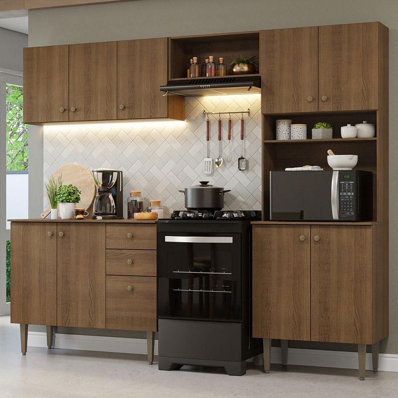 Cocina integral completa modular madesa gourmet 235cm mm 01