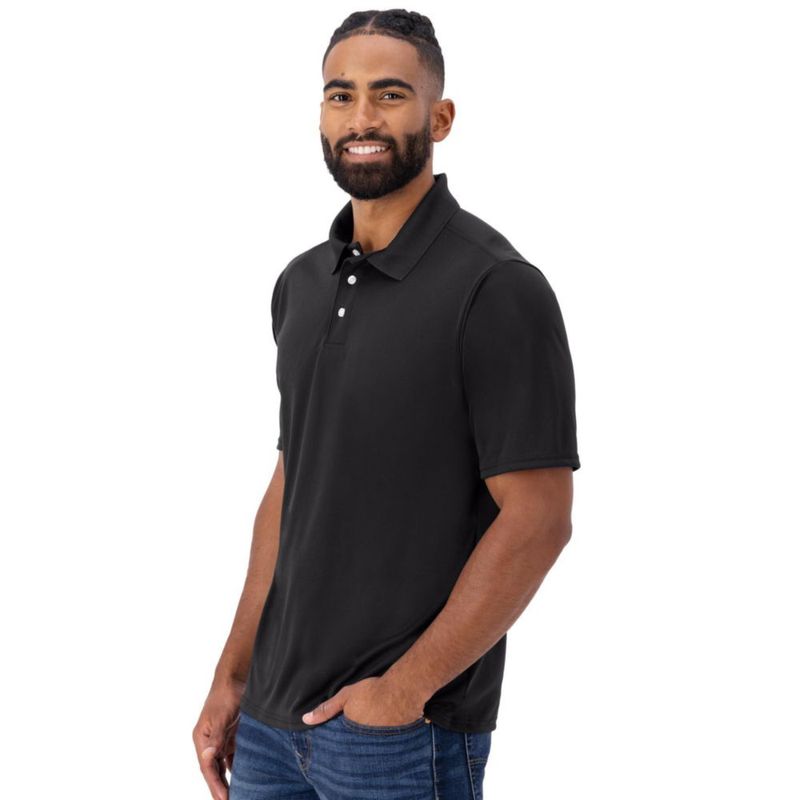 Camisa Polo Hanes Negra Talla Grande (US) Cooldri Performance