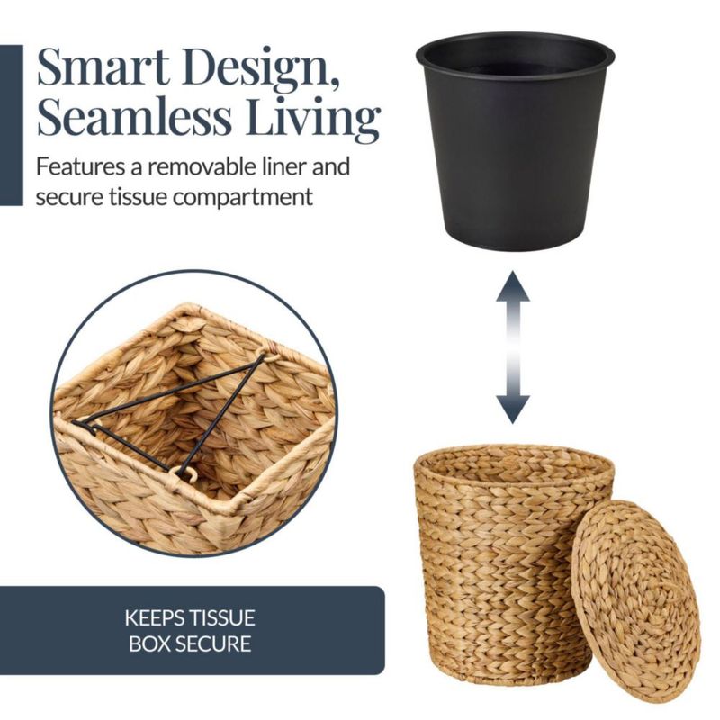 Juego de accesorios de baño Best Choice Products 27x17x41 cm Natural