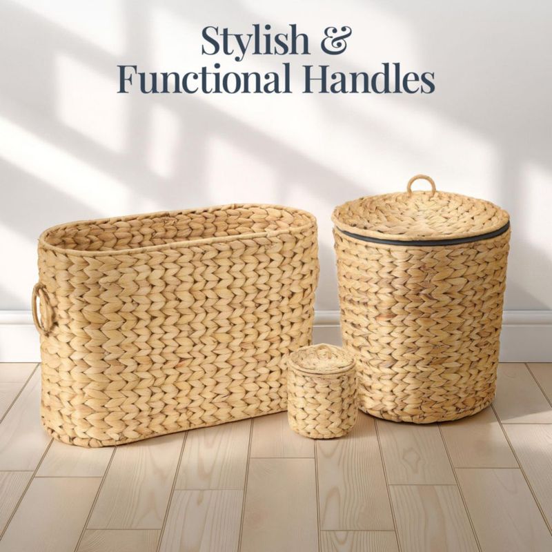 Juego de accesorios de baño Best Choice Products 27x17x41 cm Natural