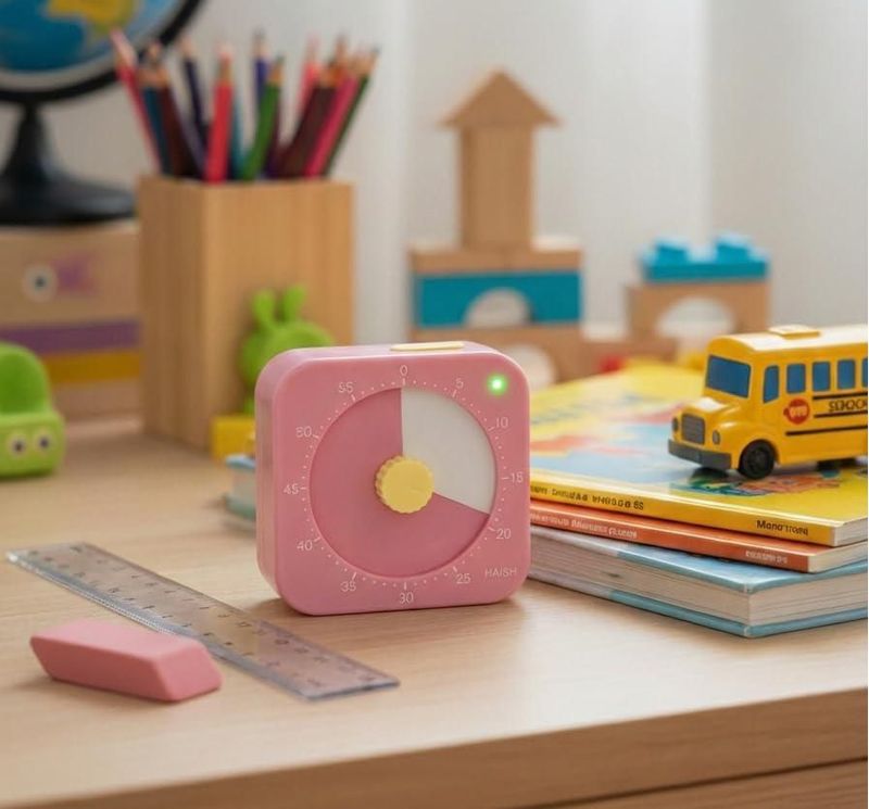 Temporizador HAISH 60 minutos rosa con función de pausa magnética