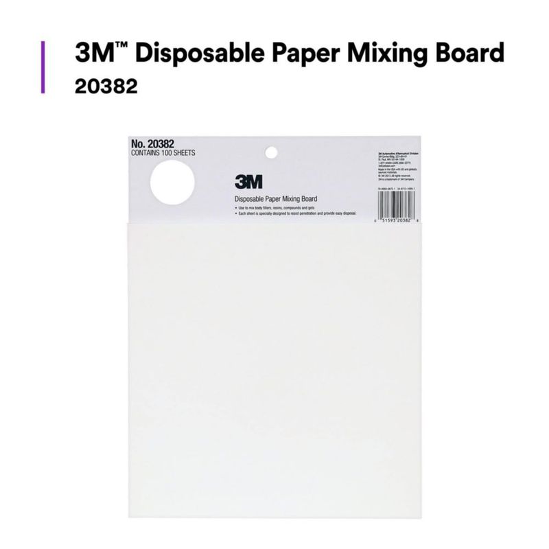 Tablero de Mezcla de Papel Descartable 3M 25 cm × 33 cm 100 Hojas