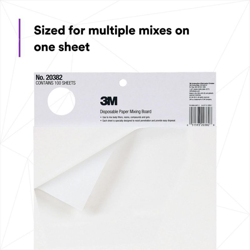 Tablero de Mezcla de Papel Descartable 3M 25 cm × 33 cm 100 Hojas