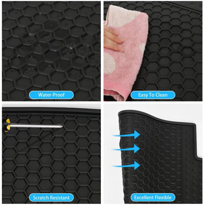 Alfombrillas de goma para Honda Odyssey 2018-2025 Lwope color negro