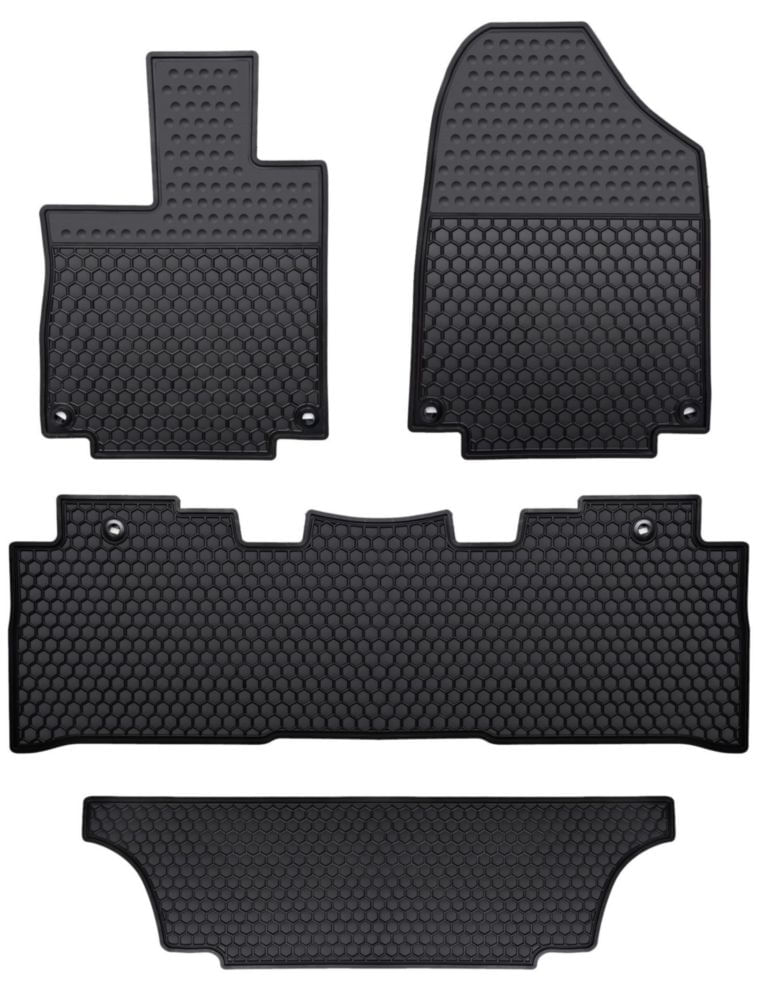 Alfombrillas de goma para Honda Odyssey 2018-2025 Lwope color negro