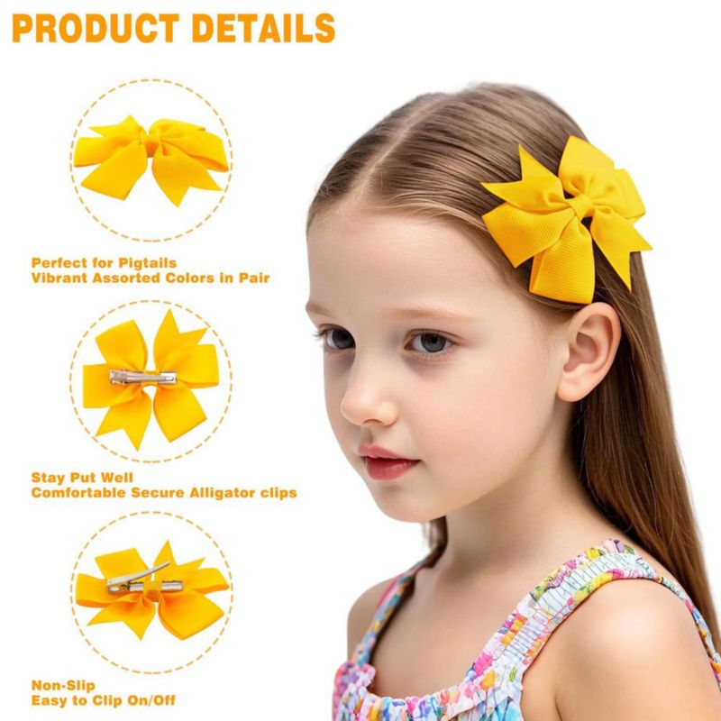 Clip para el cabello Babymatch 8 cm lazos de cinta tipo espiral juego de 60 piezas