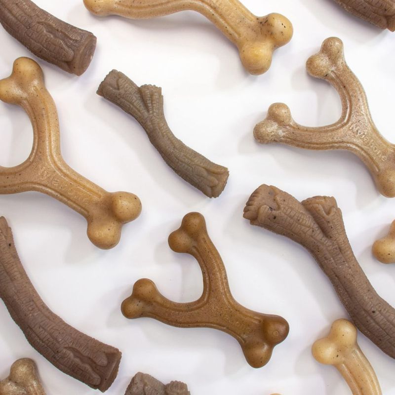 Nylabone Hueso de Masticar Wishbone Sabor Pollo - Tamaño Grande