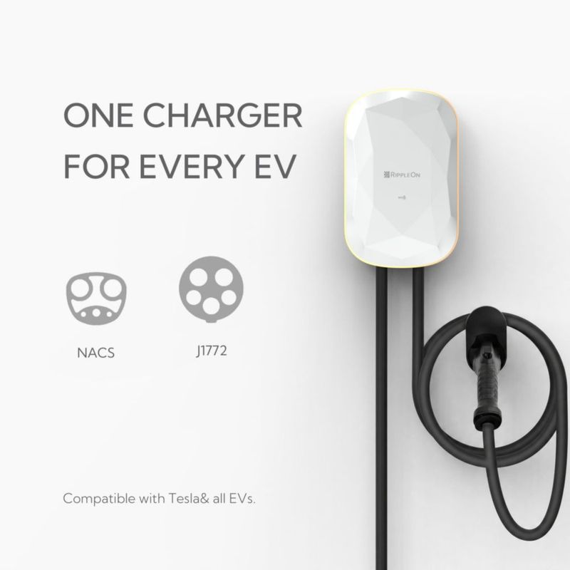 Cargador EV RIPPLEON 96 kW 240 V 40 A Enchufe NEMA