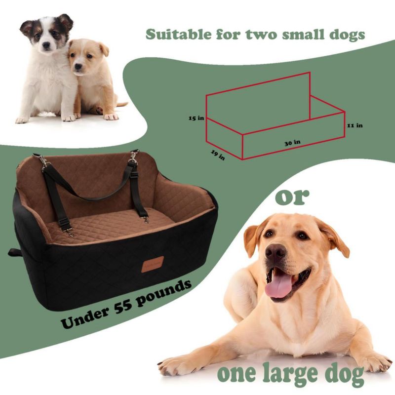Asiento para Mascotas Lealchum Grande Beige Lavable y Cómodo