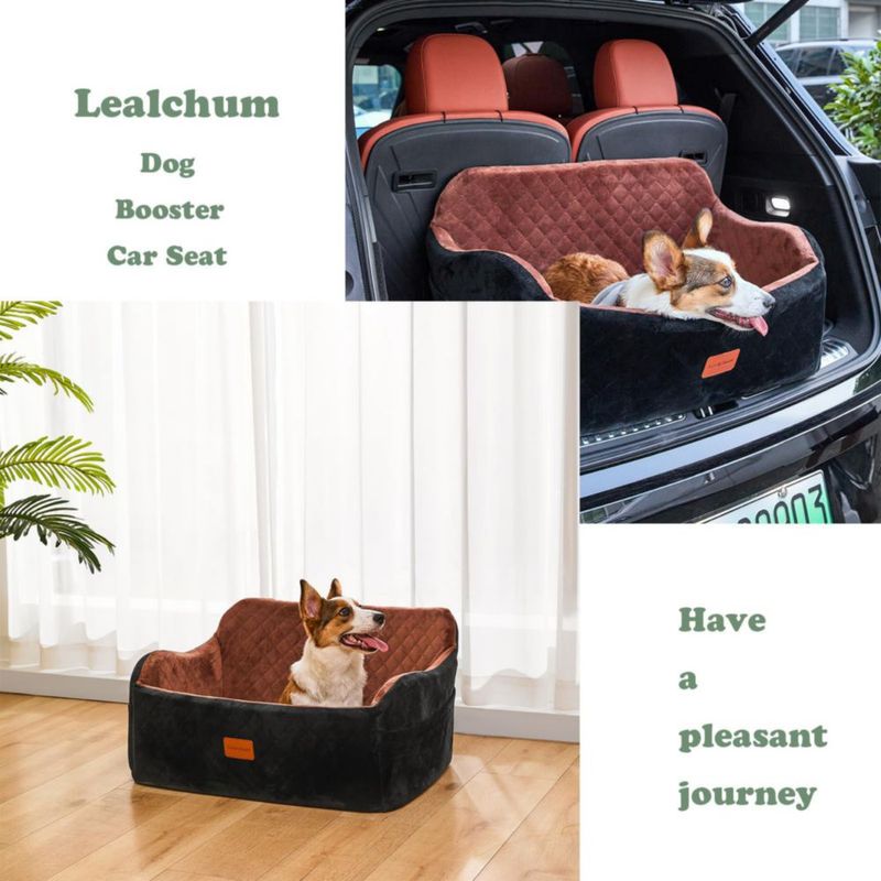 Asiento para Mascotas Lealchum Grande Beige Lavable y Cómodo
