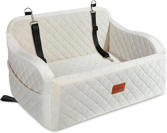 Asiento para Mascotas Lealchum Grande Beige Lavable y Cómodo