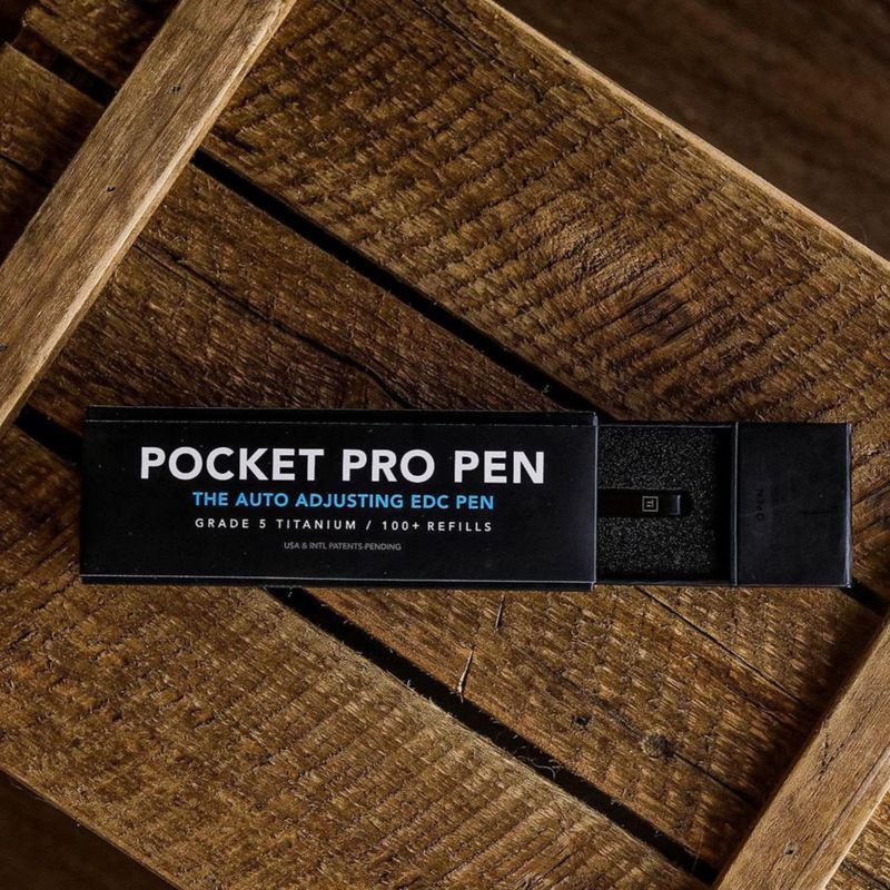 Bolígrafo BIG IDEA DESIGN Ti Pocket Pro Titanio Negro