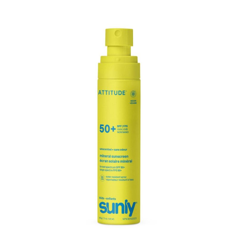 Protector solar en spray BIO SPECTRA ATTITUDE 85 g SPF 50 sin fragancia