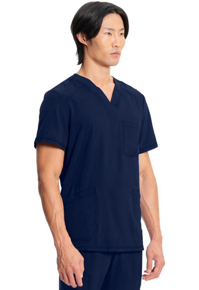 Blusa Cherokee Cuello en V con 3 Bolsillos y Estiramiento 360°
