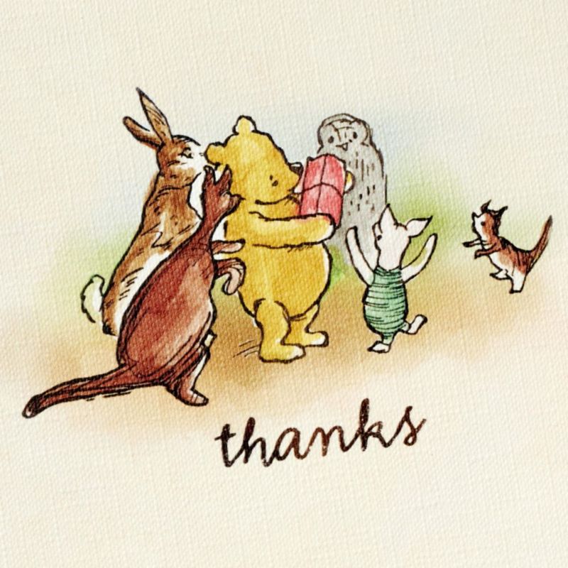 Tarjetas de agradecimiento Hallmark 20 unidades Winnie the Pooh