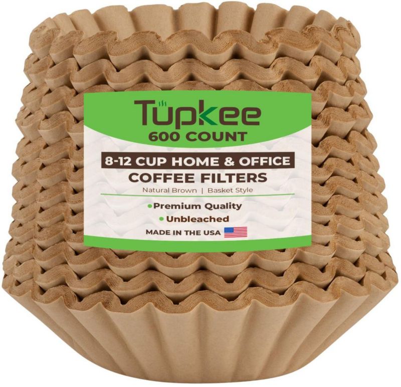 Filtros de Café Tupkee 600 Unidades sin Blanquear Fabricados en EE. UU.