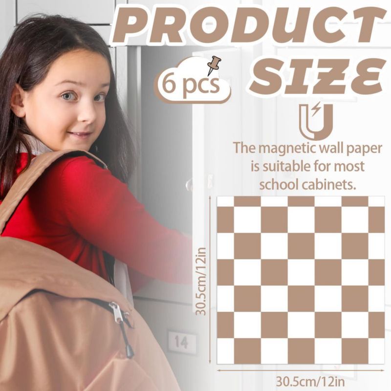 Papel tapiz magnético Gosodeny 30 cm x 30 cm – Juego de 6