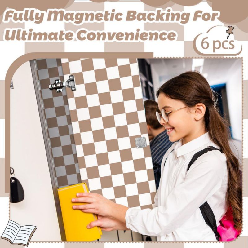 Papel tapiz magnético Gosodeny 30 cm x 30 cm – Juego de 6