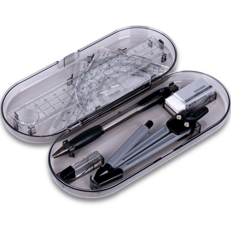 Kit de Geometría MeetUs de 8 Piezas con Caja de Almacenamiento