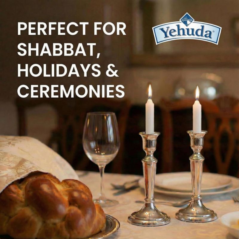 Velas Yehuda 12 unidades 3 h Shabat blancas