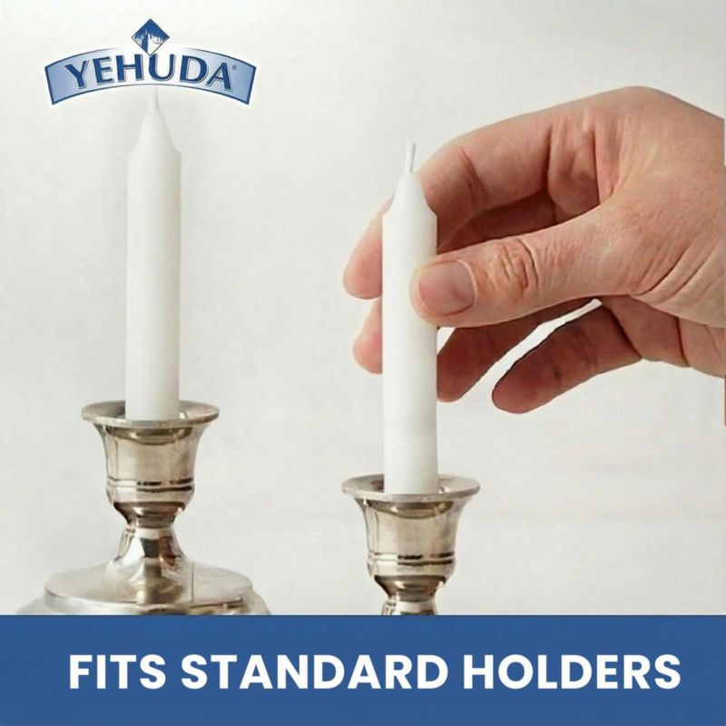Velas Yehuda 12 unidades 3 h Shabat blancas
