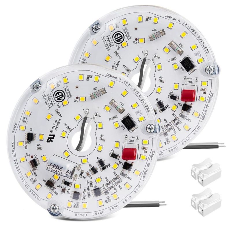 Lámpara LED para Ventilador de Techo Lamptobe 10 cm 15 W Regulable (Juego de 2)