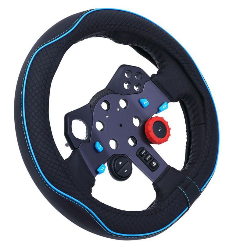 Cubierta para Volante DuoDuoBling 27 cm Negro y Azul