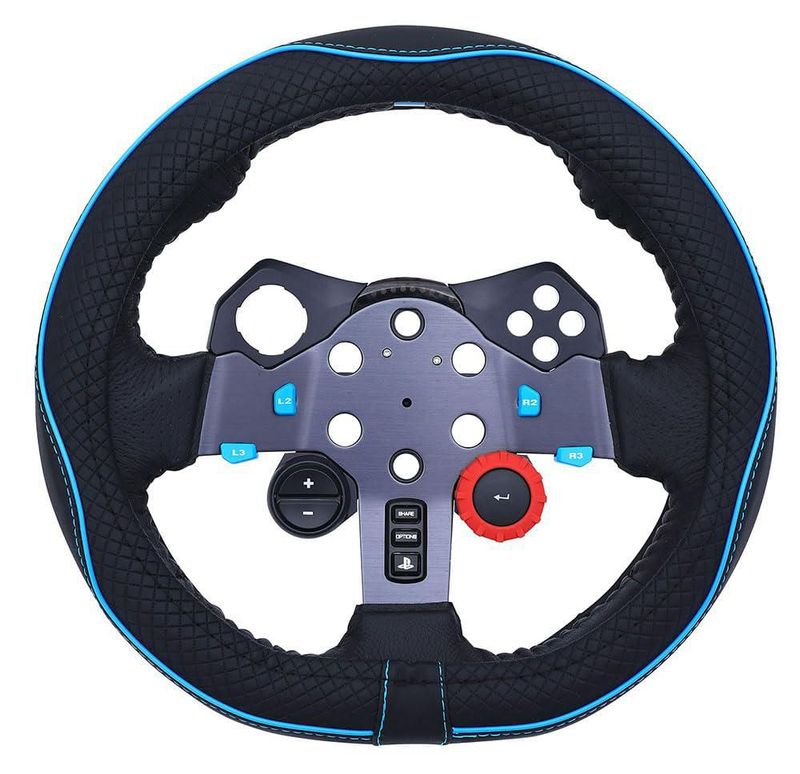 Cubierta para Volante DuoDuoBling 27 cm Negro y Azul