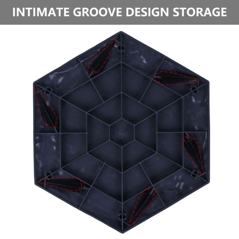Juego de 4 piedras de paso MARCHROSE 39 cm para exteriores