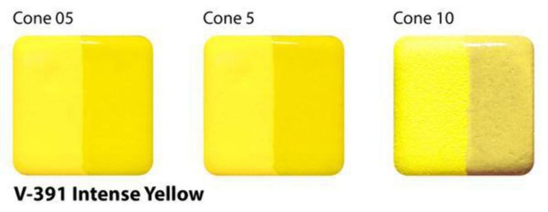 Engobe AMACO 59 ml Amarillo Intenso V-391 (acabado aterciopelado)