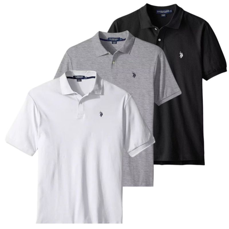 Camisa Polo U.S. POLO ASSN. Pack de 3 de Algodón Talla L