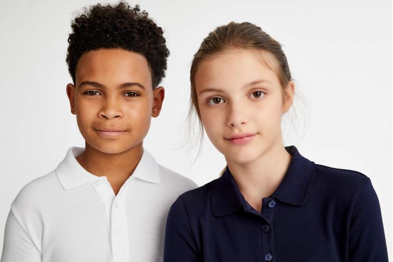 Camiseta Polo Unisex French Toast 1012H Blanca