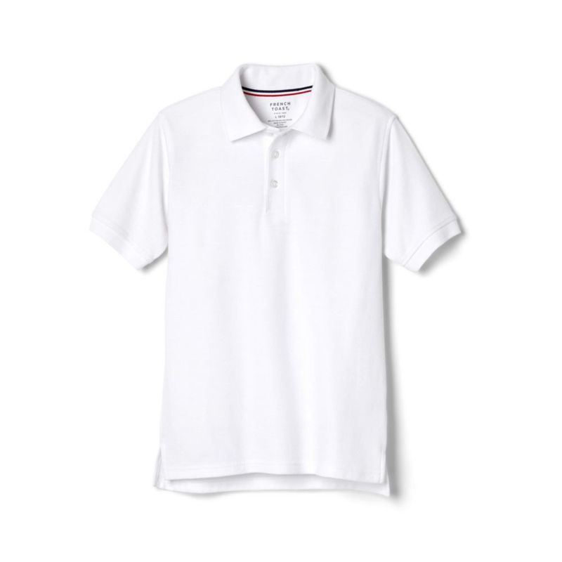 Camiseta Polo Unisex French Toast 1012H Blanca