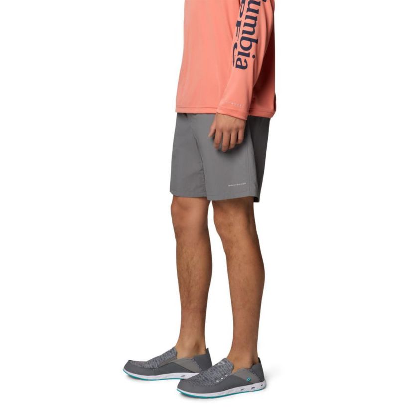 Shorts de baño Columbia PFG Backcast IV gris de secado rápido