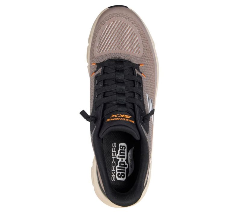 Zapatillas Skechers Arch Fit Glide-Step Pro color Taupe/Negro talla 11