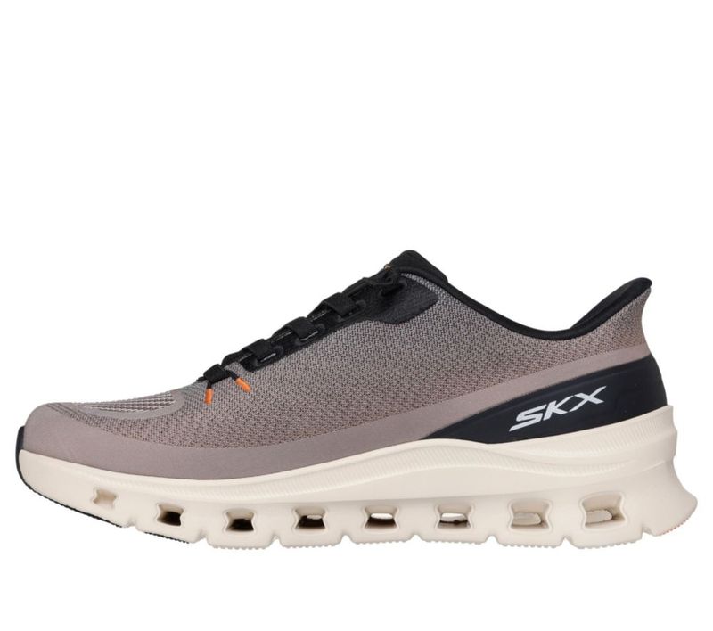 Zapatillas Skechers Arch Fit Glide-Step Pro color Taupe/Negro talla 11