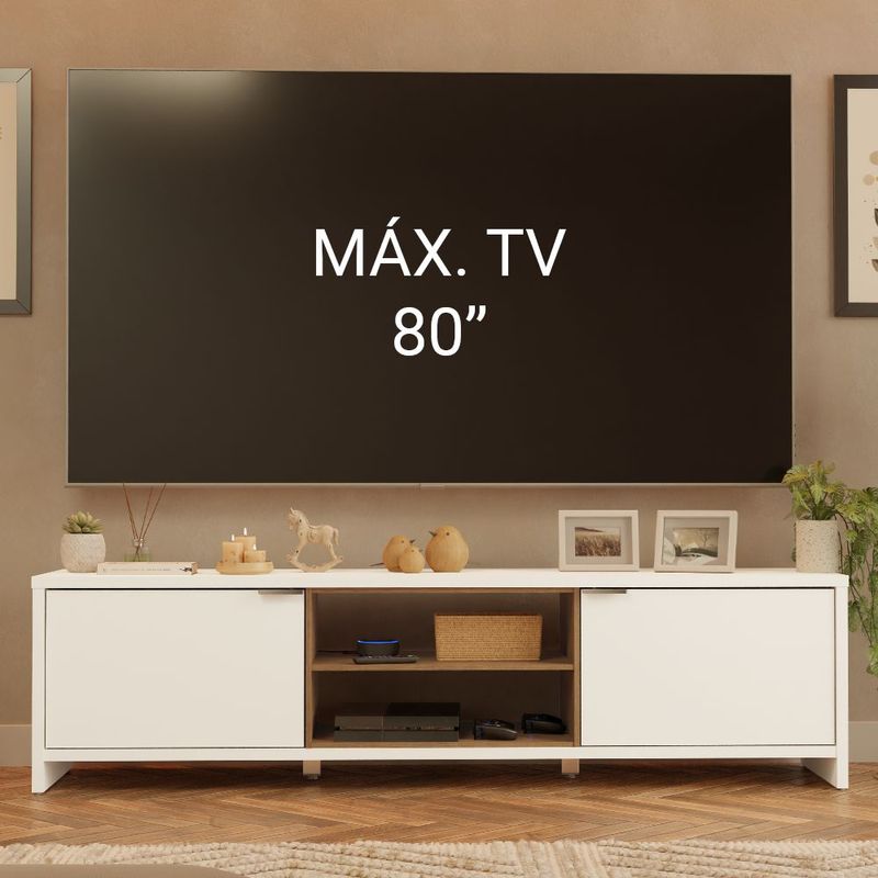 Mueble mesa para tv rack metz madesa hasta 80'' bb