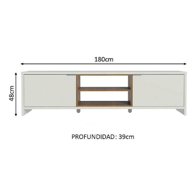Mueble mesa para tv rack metz madesa hasta 80'' bb
