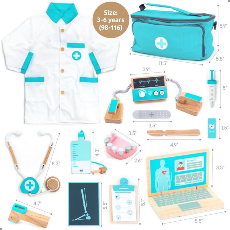 Set de juego de doctor UMU de 37 piezas – Kit médico para niños